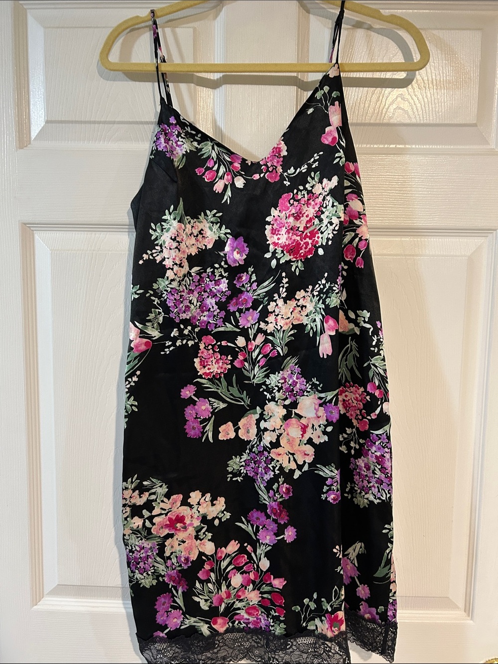 Floral print negligee